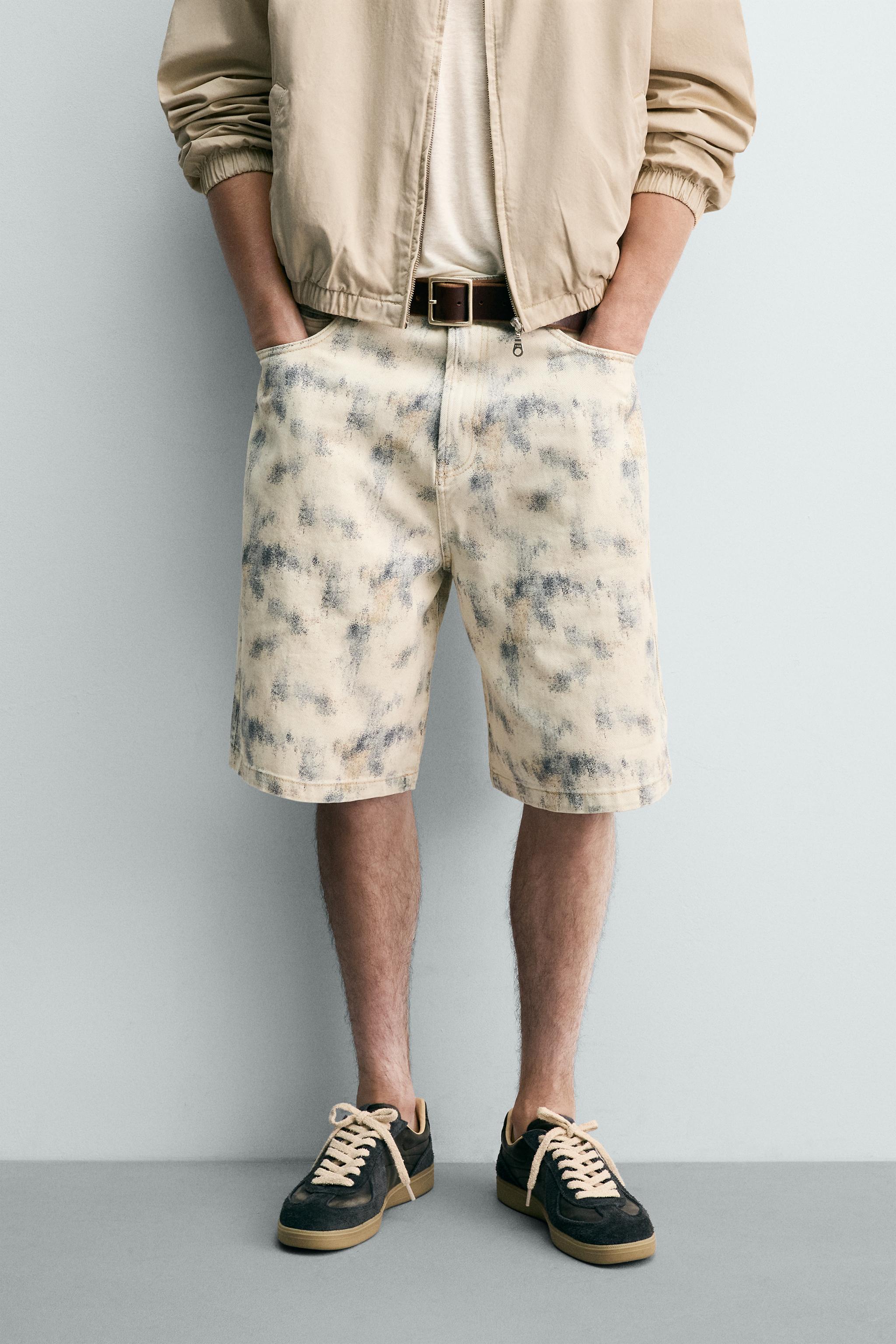 ABSTRACT PRINT RELAXED FIT SHORTS