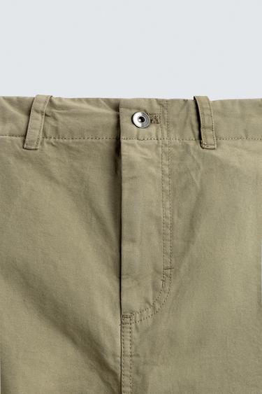 RELAXED FIT CARGO TROUSERS - Sand by Zara - Image 8