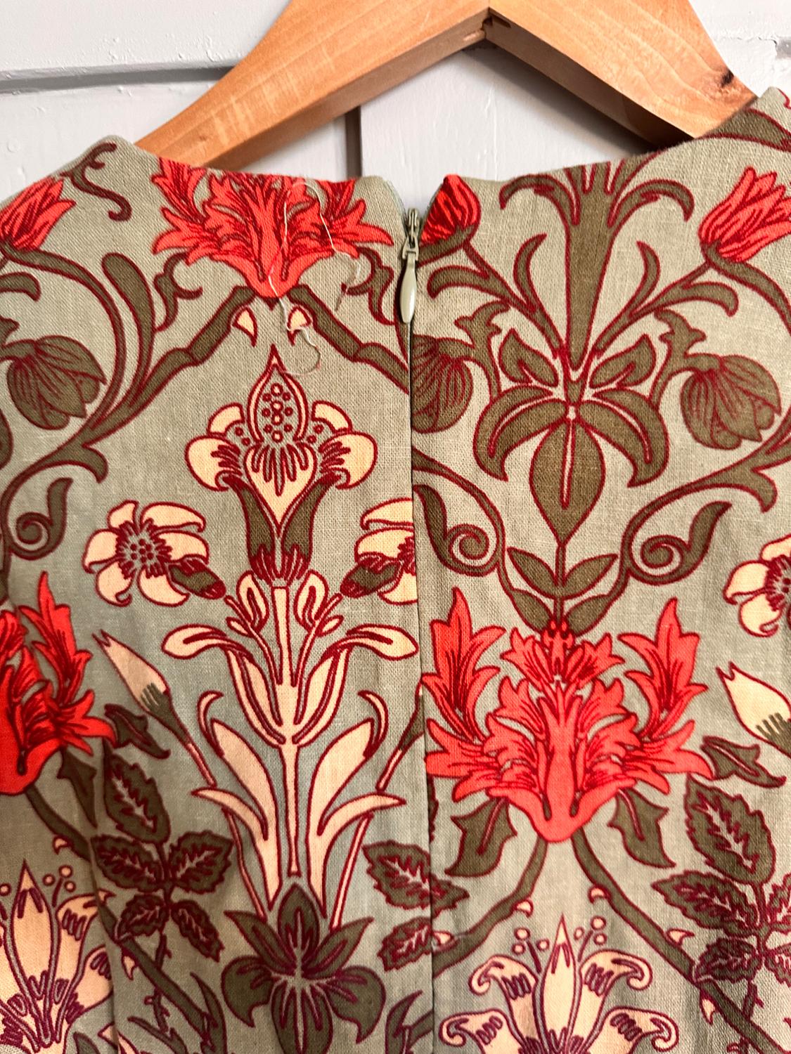 PRINTED DRESS WITH BELT - Image 6