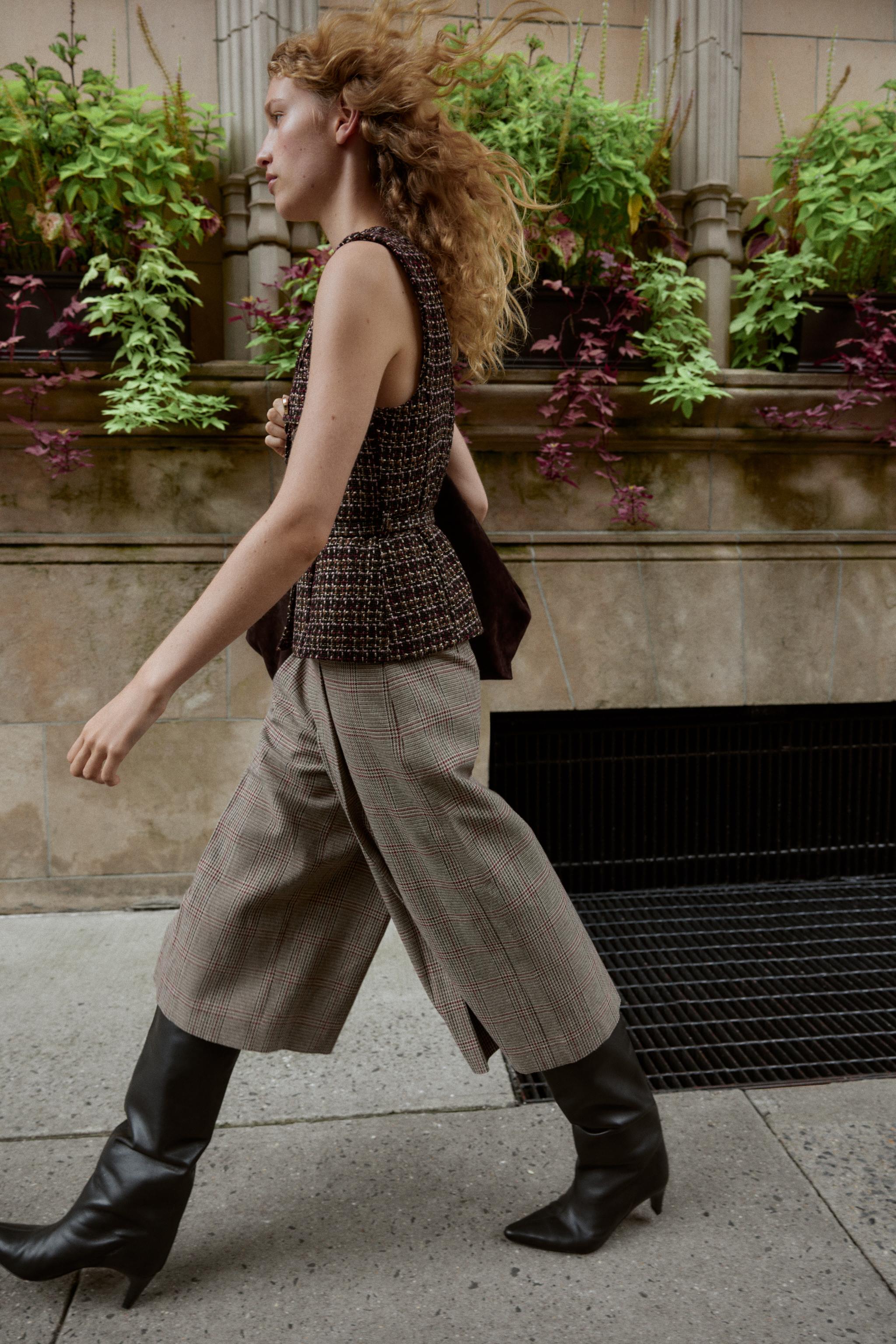 ベルト付きテクスチャーベスト - マルチカラ― | ZARA Japan / 日本