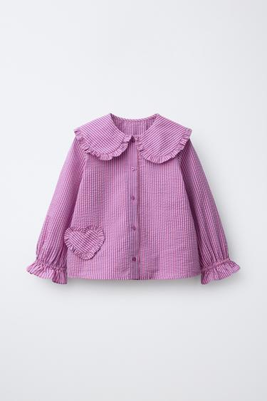 РАИРАНА РИЗА СЪС СЪРЦЕ - Люляково от Zara