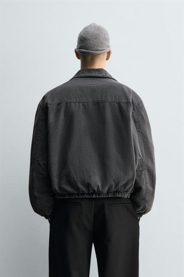 BLOUSON BOMBER MATELASSÉ - Gris de Zara - Image 2