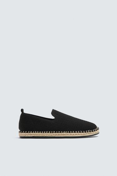 ALPARGATA DE TRICÔ - Preto da Zara