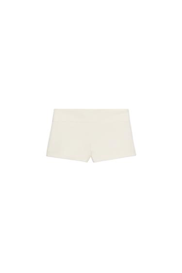 MINI SHORTS - råhvid fra Zara