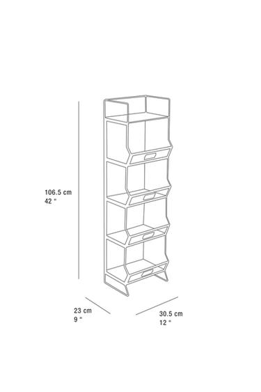 STORAGE UNIT WITH SHELVES - Light beige by Zara - Image 8
