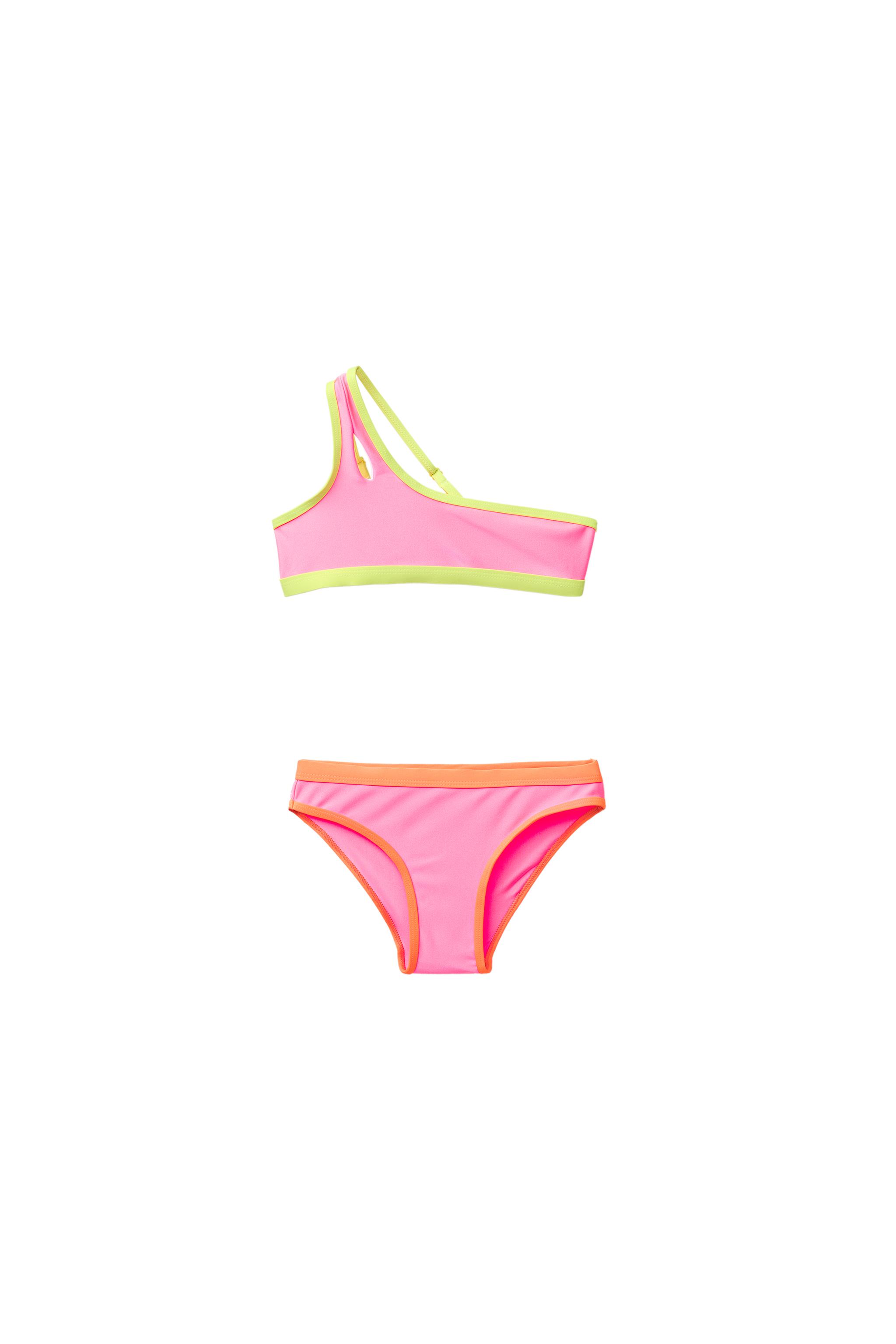 Bikini Zara Fille - Taille 164 (13-14 Ans) - Rose Avec Motif Étoiles - Neuf Avec Étiquettes