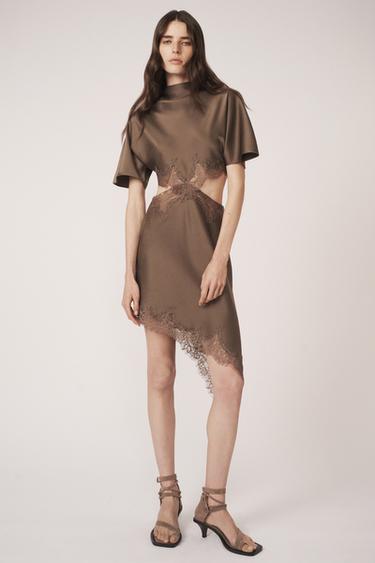 SANDALES À TALONS EN CUIR - THE ITEM ZARA WOMAN - Gris taupe de Zara - Image 2