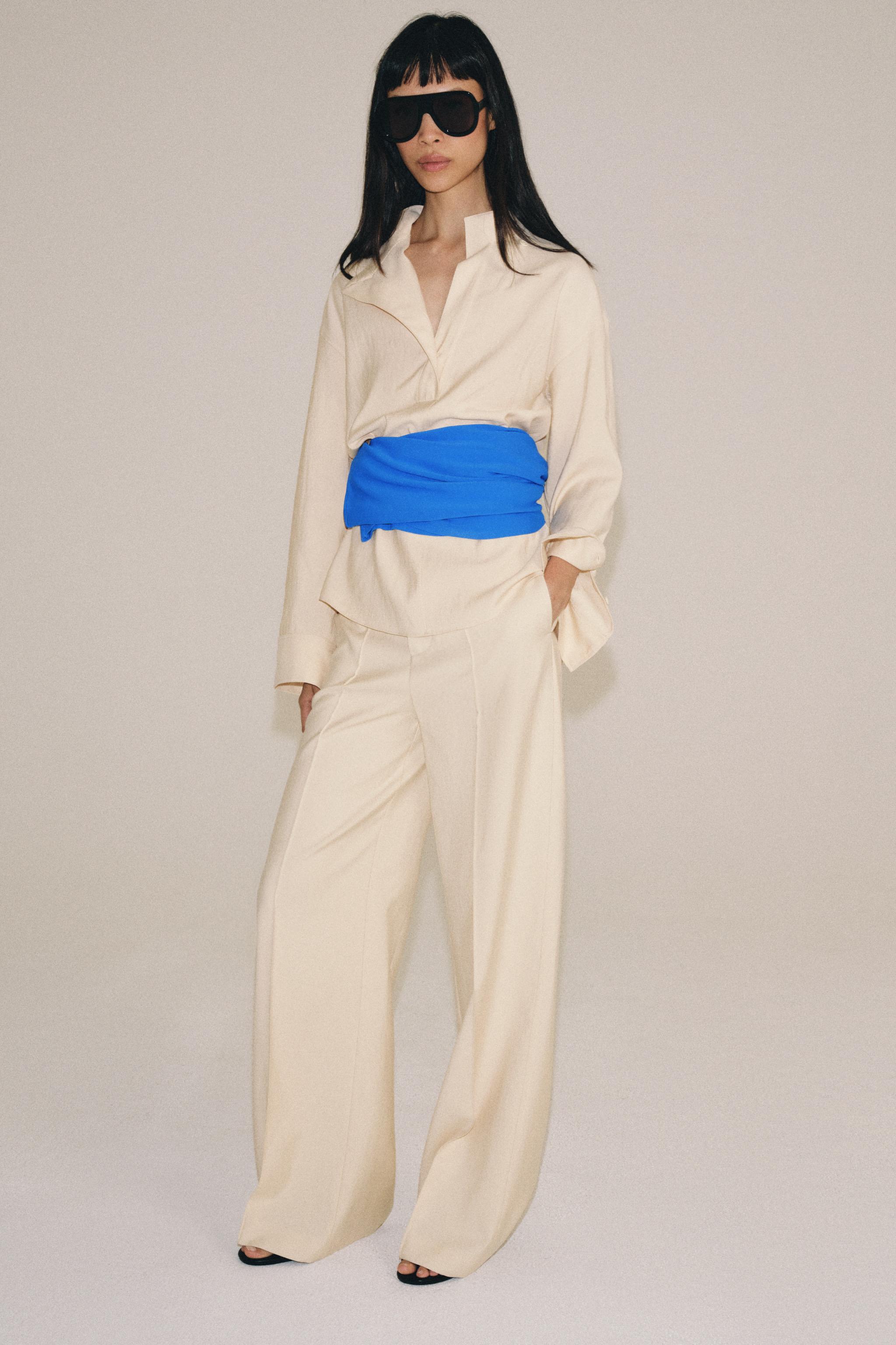 Zara ZW COLLECTION KRUVAZE GÖMLEK görsel 6