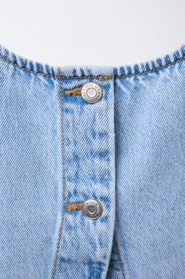 DENIM TOP - Light blue by Zara - Image 3