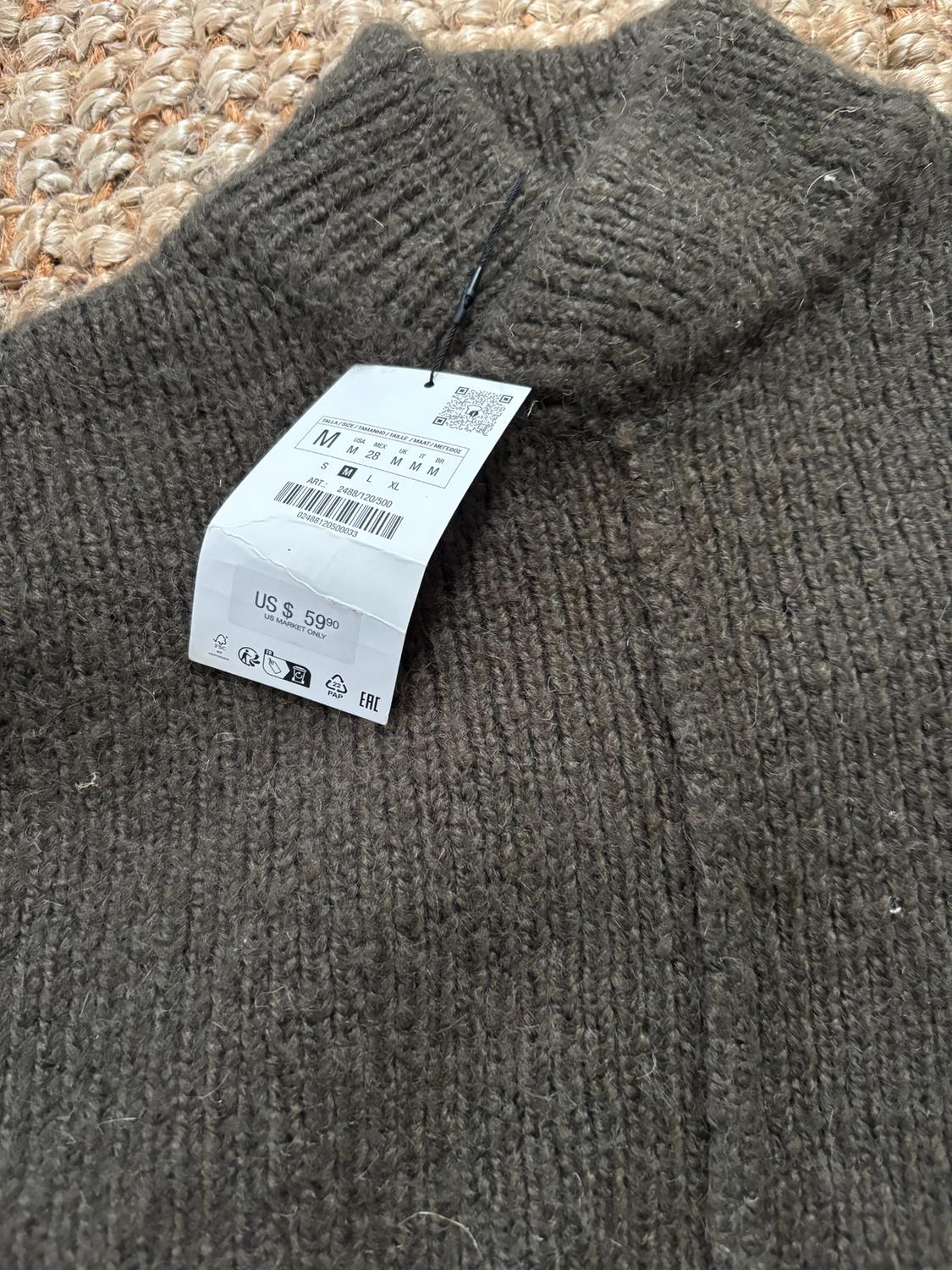 SEAMED KNIT SWEATER - Image 3