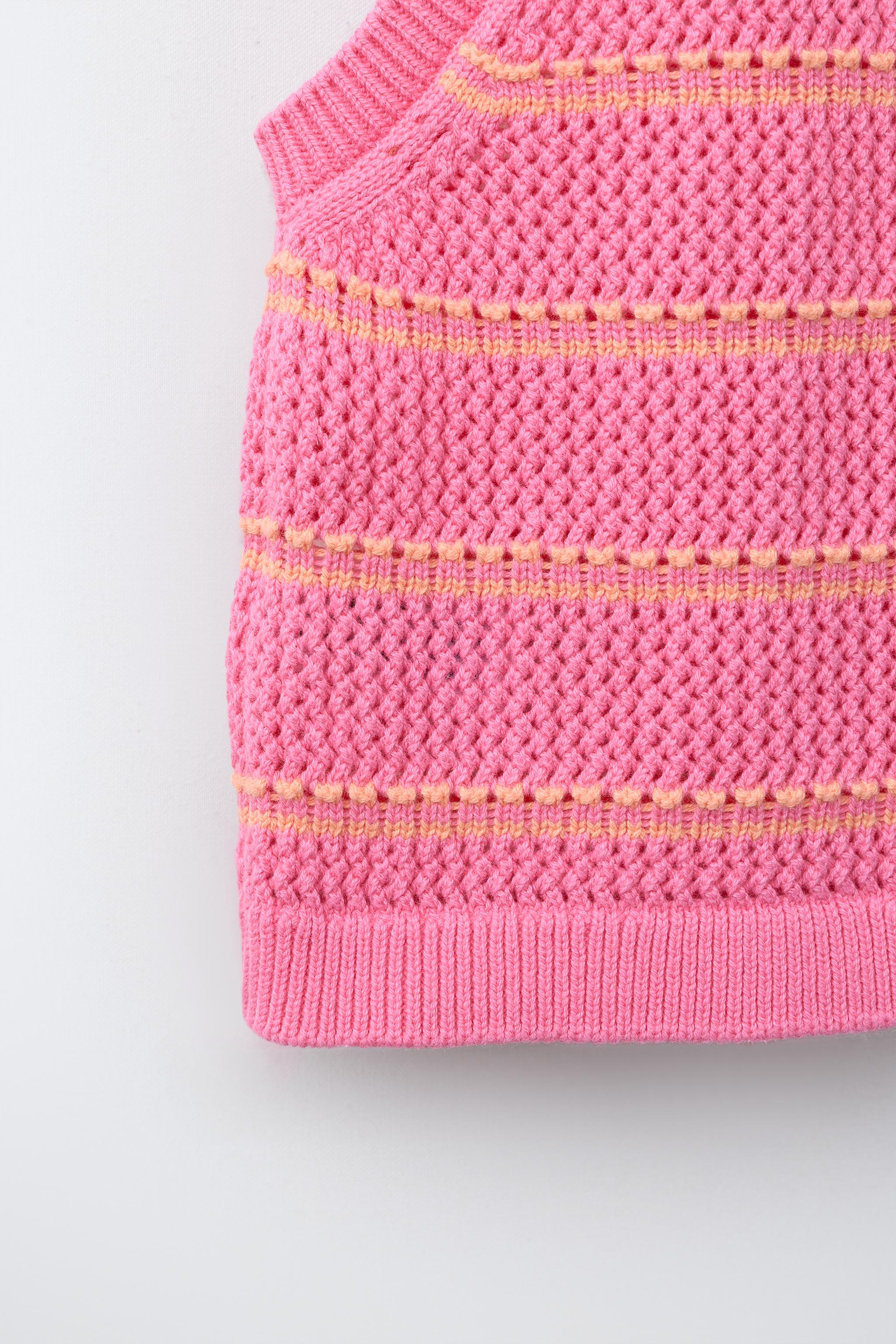 LEMON CROCHET KNIT TOP