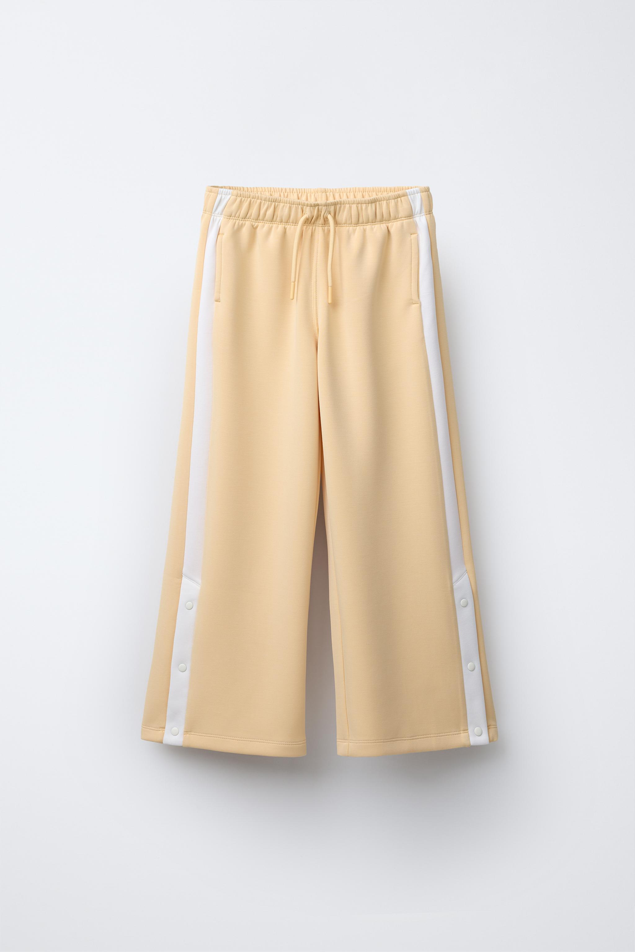 スカート Malo Wide-Leg Cotton Pants With Elastic Waistband Mittoshop Elastic Waist Pants with Side Pockets – October Six