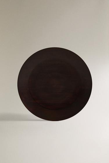 WOODEN SERVING DISH - Brown by Zara - Image 0