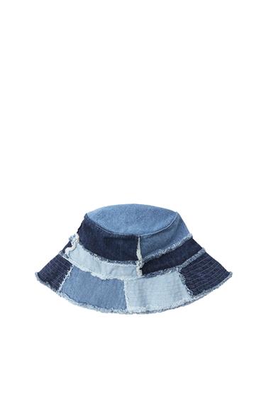 PATCHWORK DENIM BUCKET HAT