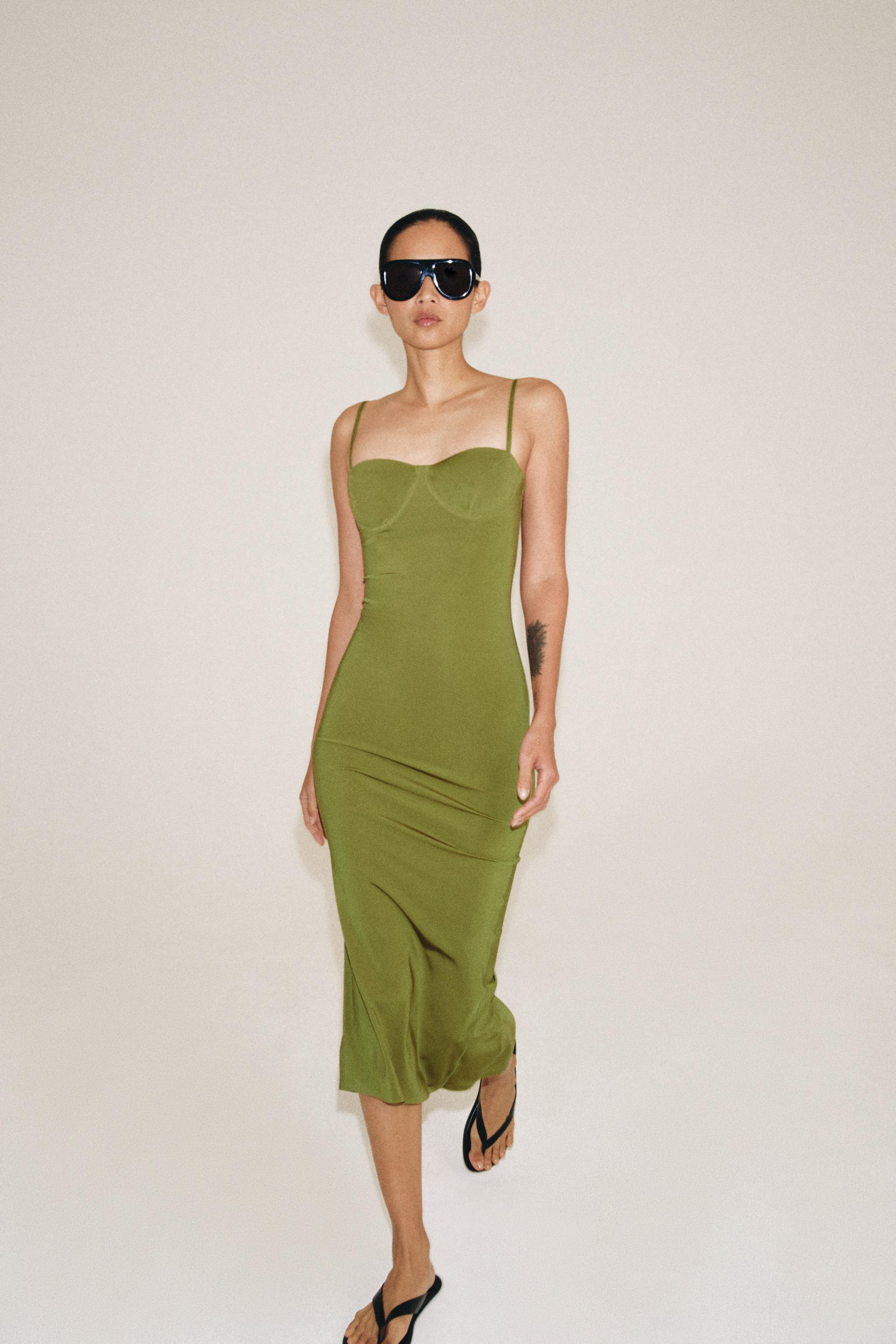 POLYAMIDE MIDI DRESS
