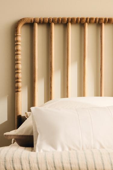 WOODEN HEADBOARD - Light beige by Zara