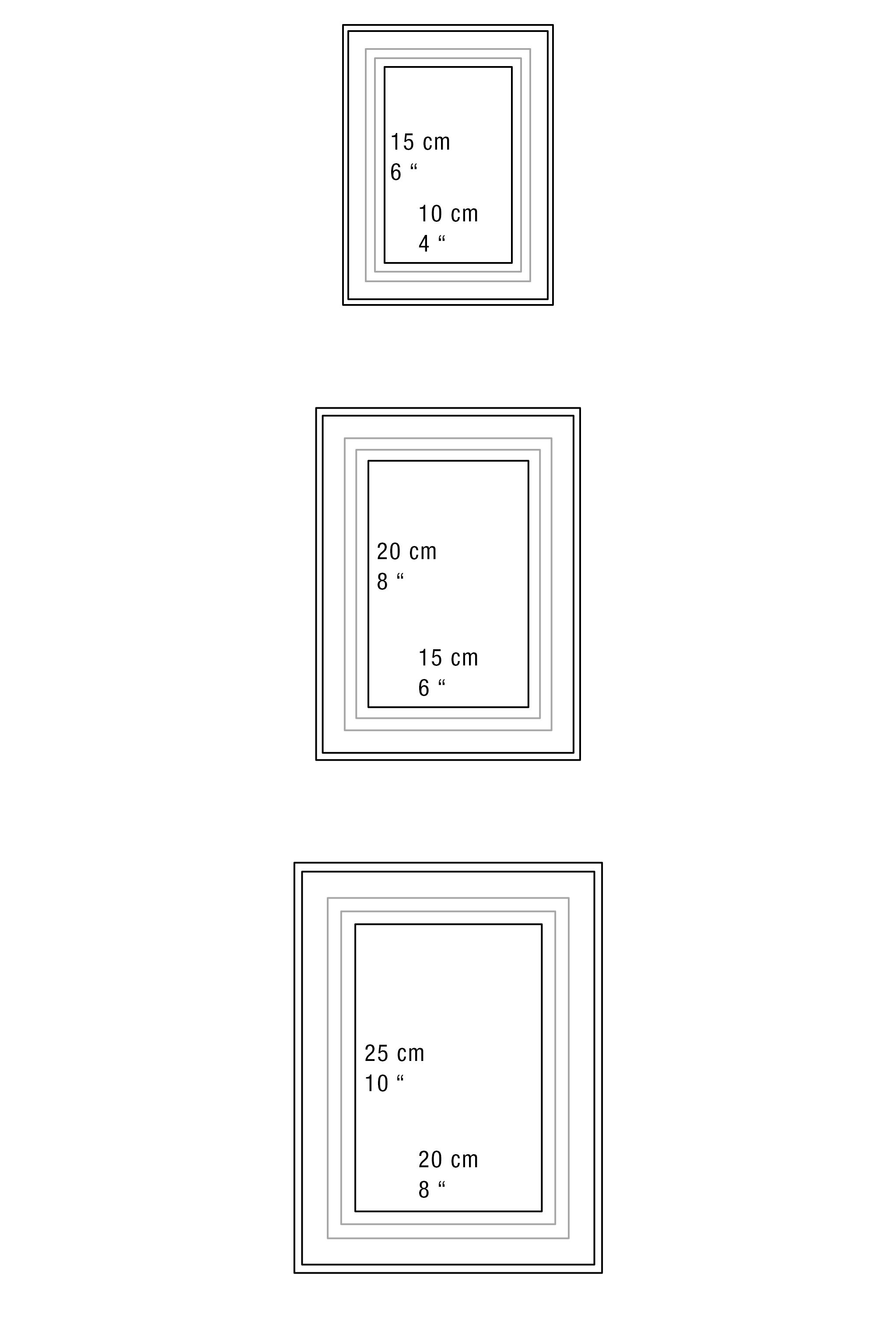 METAL PICTURE FRAME WITH STEPPED MAT