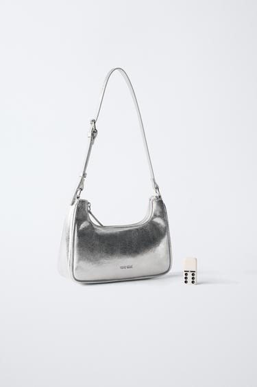 SAC PORTÉ ÉPAULE MÉTALLISÉ - Argent de Zara - Image 5