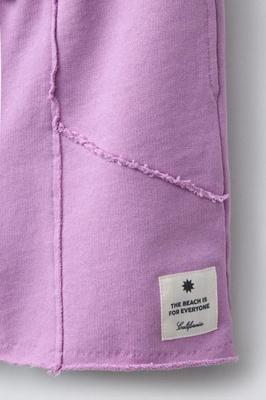 BERMUDA EFFET DÉLAVÉ SURF - Lilas de Zara - Image 3