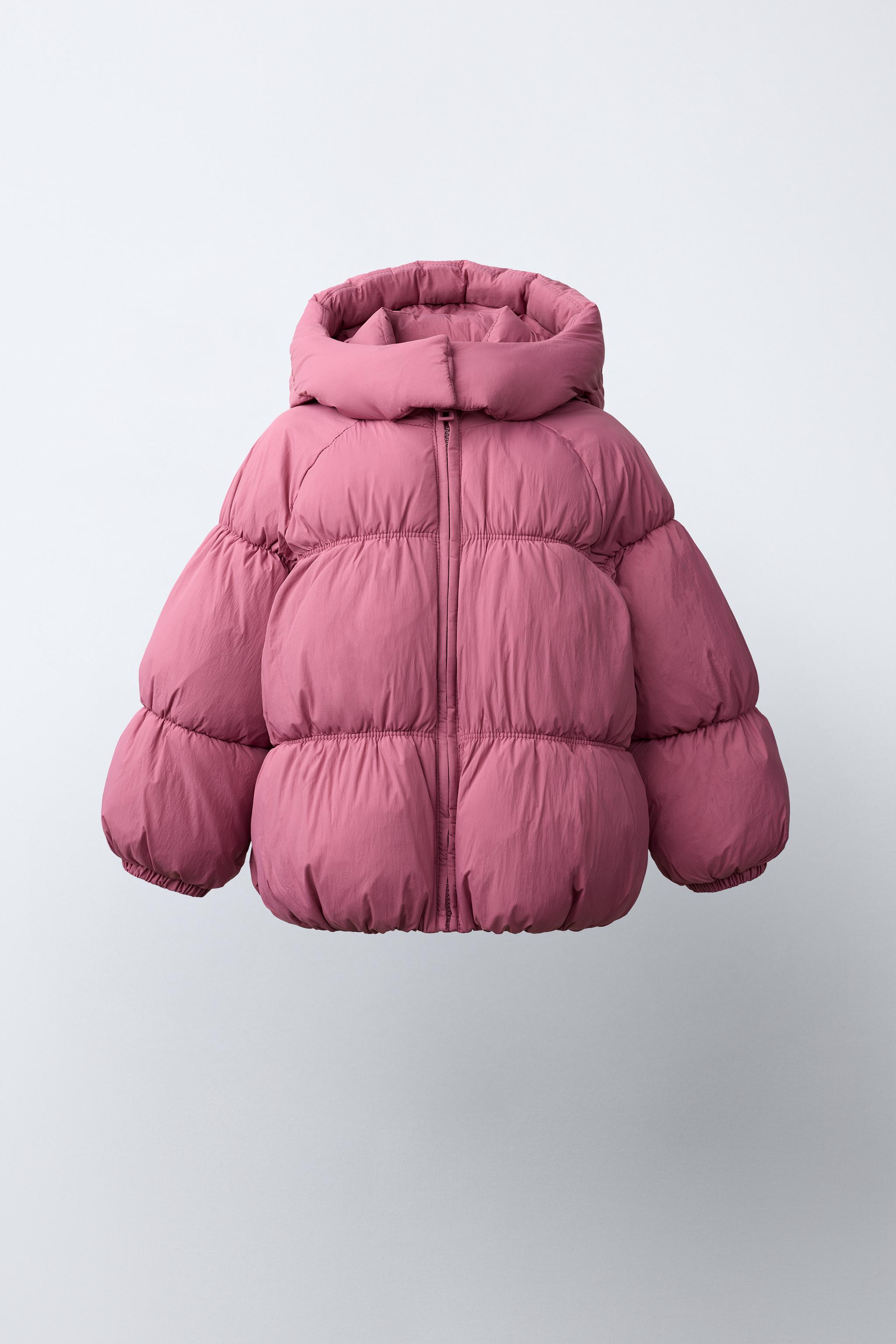 撥水加工入りパフジャケット - ラズベリー | ZARA Japan / 日本