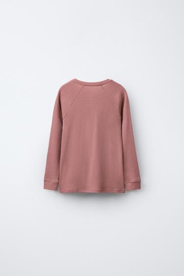 2-6 ANS/ PYJAMA EN LAINE MÉRINOS - Rose de Zara - Image 3