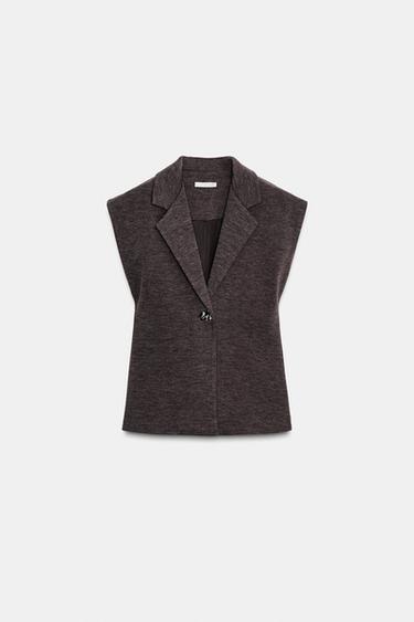 BUTTONED WAISTCOAT - brown vigore by Zara