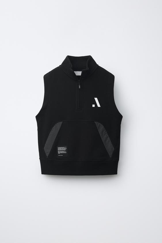 COLETE ESPORTIVO COMBINADO - Preto da Zara - Imagem 0