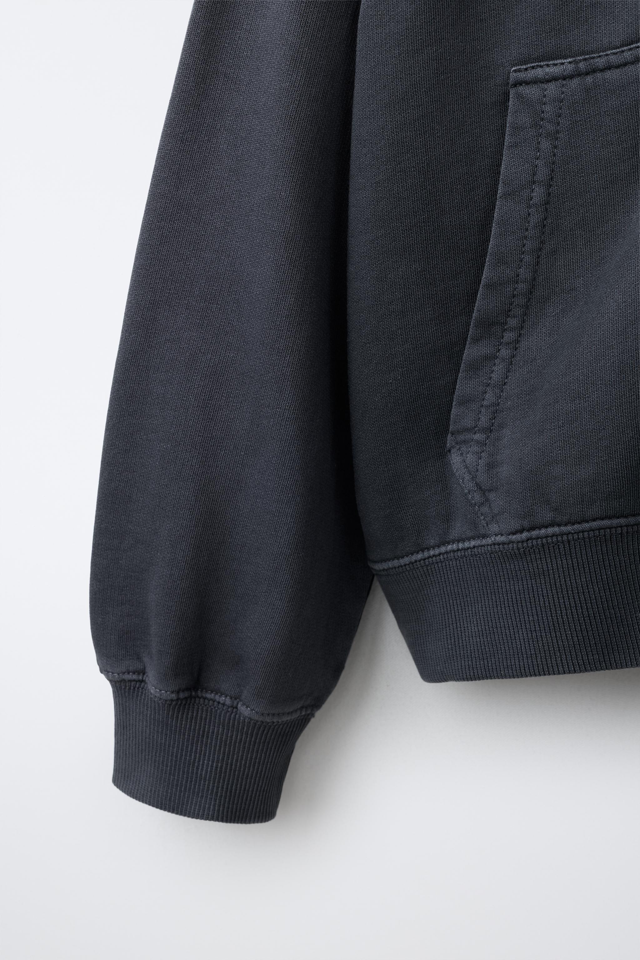 PLUSH ZIP SWEATSHIRT