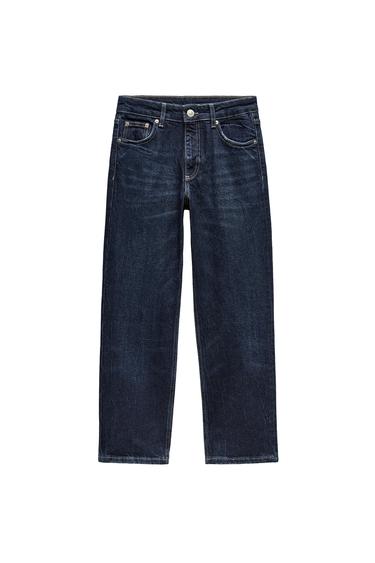 SLIM FIT CROPPED MID-RISE FLARED JEANS