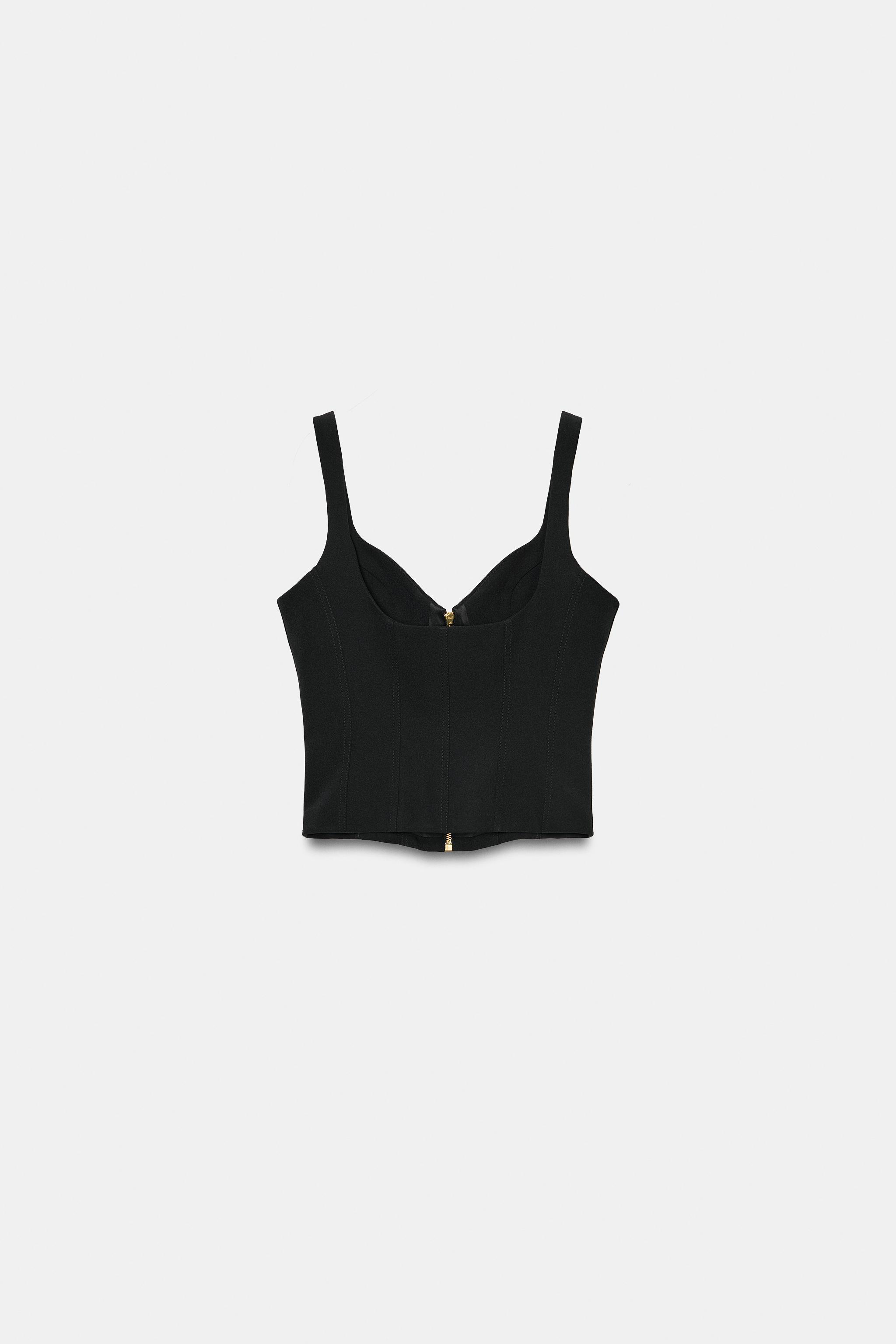 ZIPPER CORSET TOP