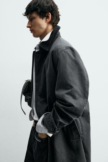 WAXED TRENCH COAT - Blue by Zara - Image 5