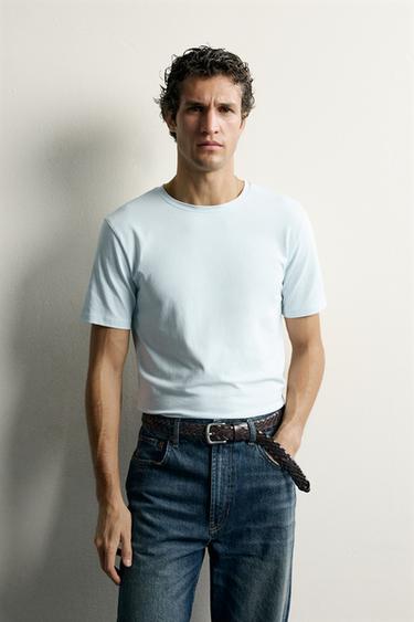 SLIM-FIT T-SHIRT /01 — Light sky blue 2