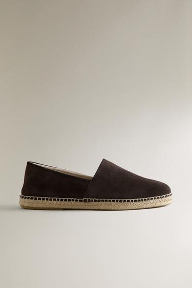 LEDER-ESPADRILLES - Braun von Zara