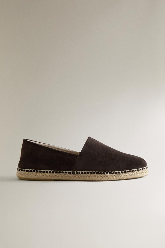 Zara KOŽNE ESPADRILE – Braon – Slika 0