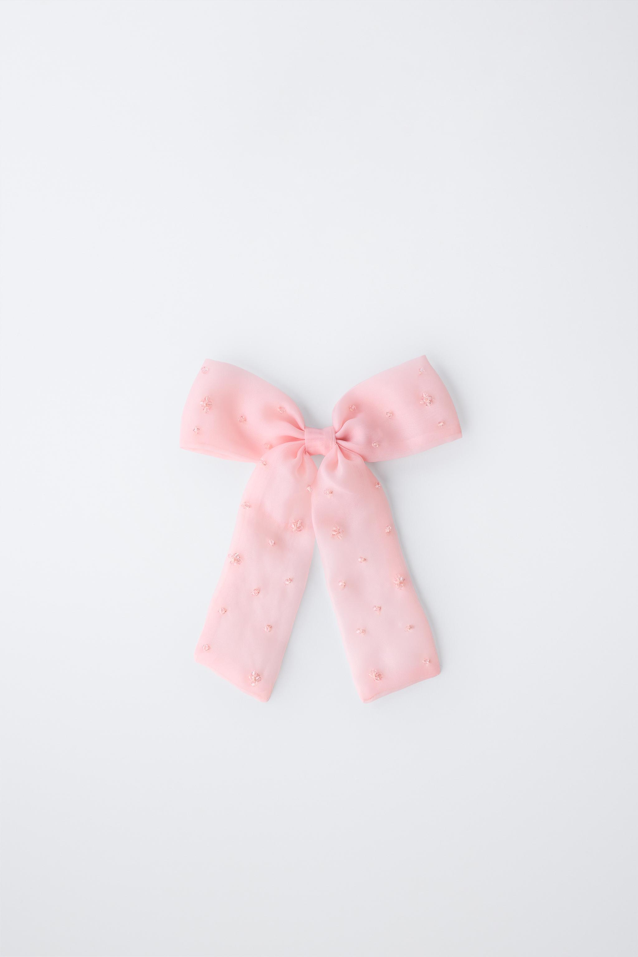 ORGANZA BOW BARRETTE HAIR ELASTIC