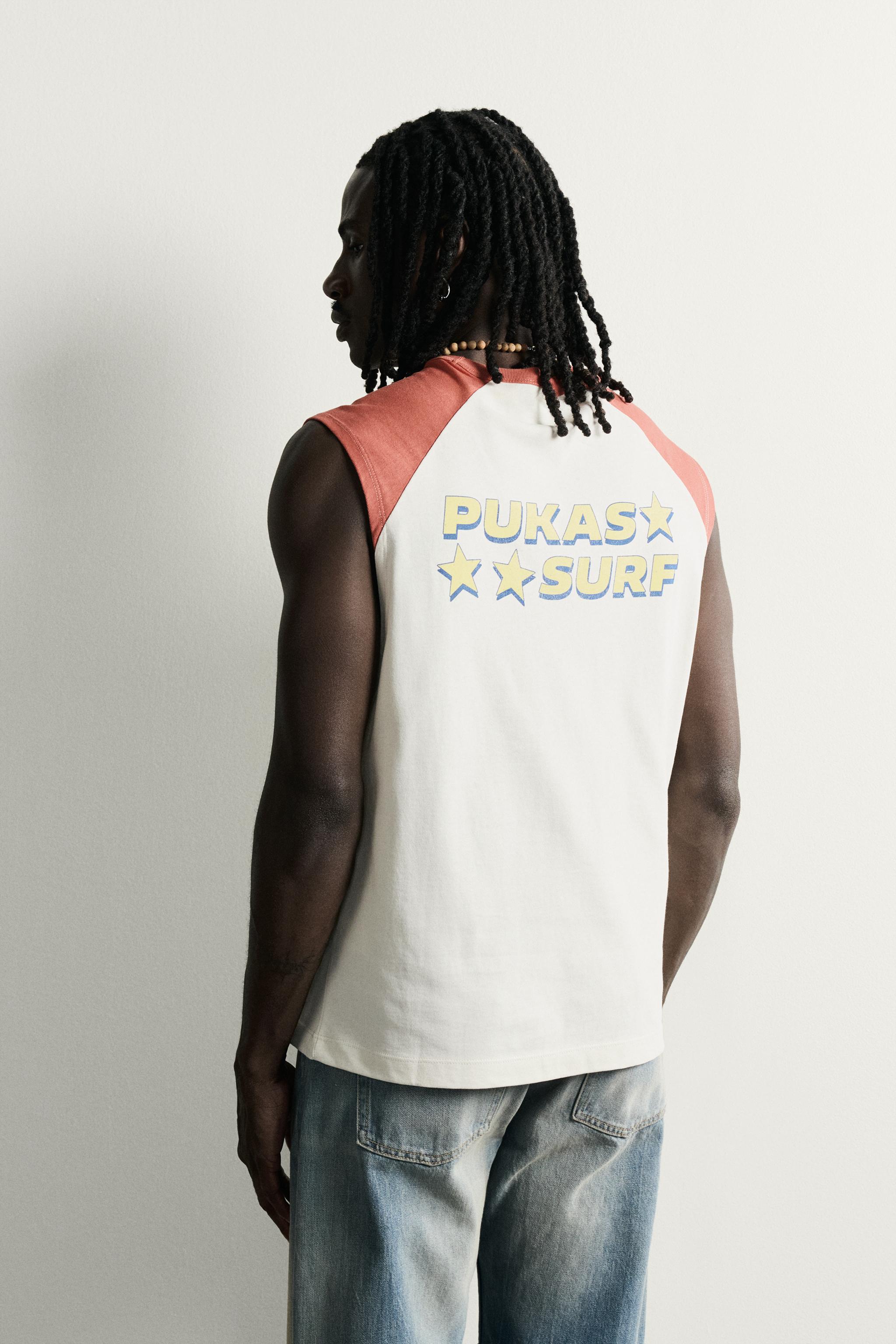 Мужские топы Zara PUKAS SURF X ZARA RAGLAN TANK TOP — фото 3