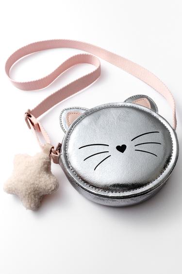 UMHÄNGETASCHE KÄTZCHEN - Silberfarben von Zara