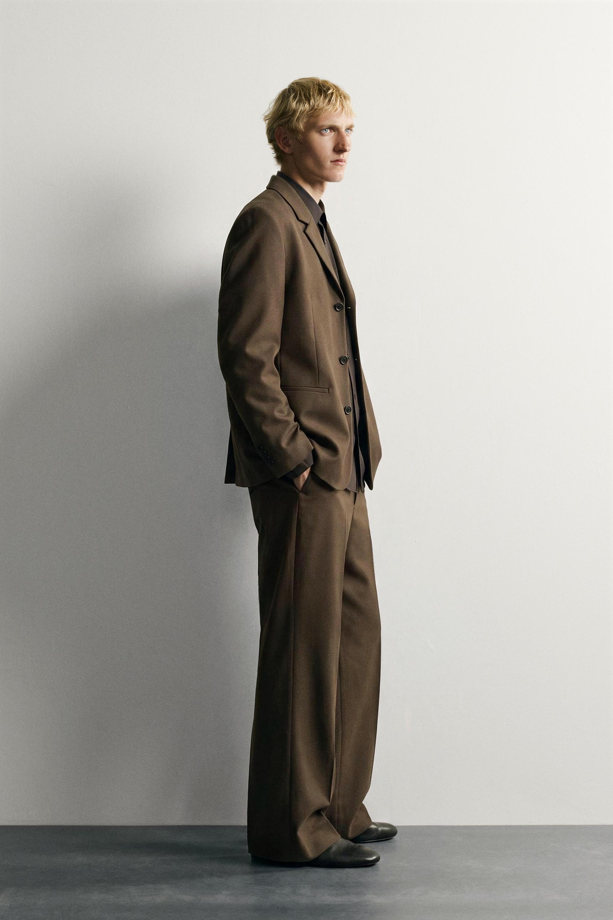 FLARE FIT SUIT PANTS
