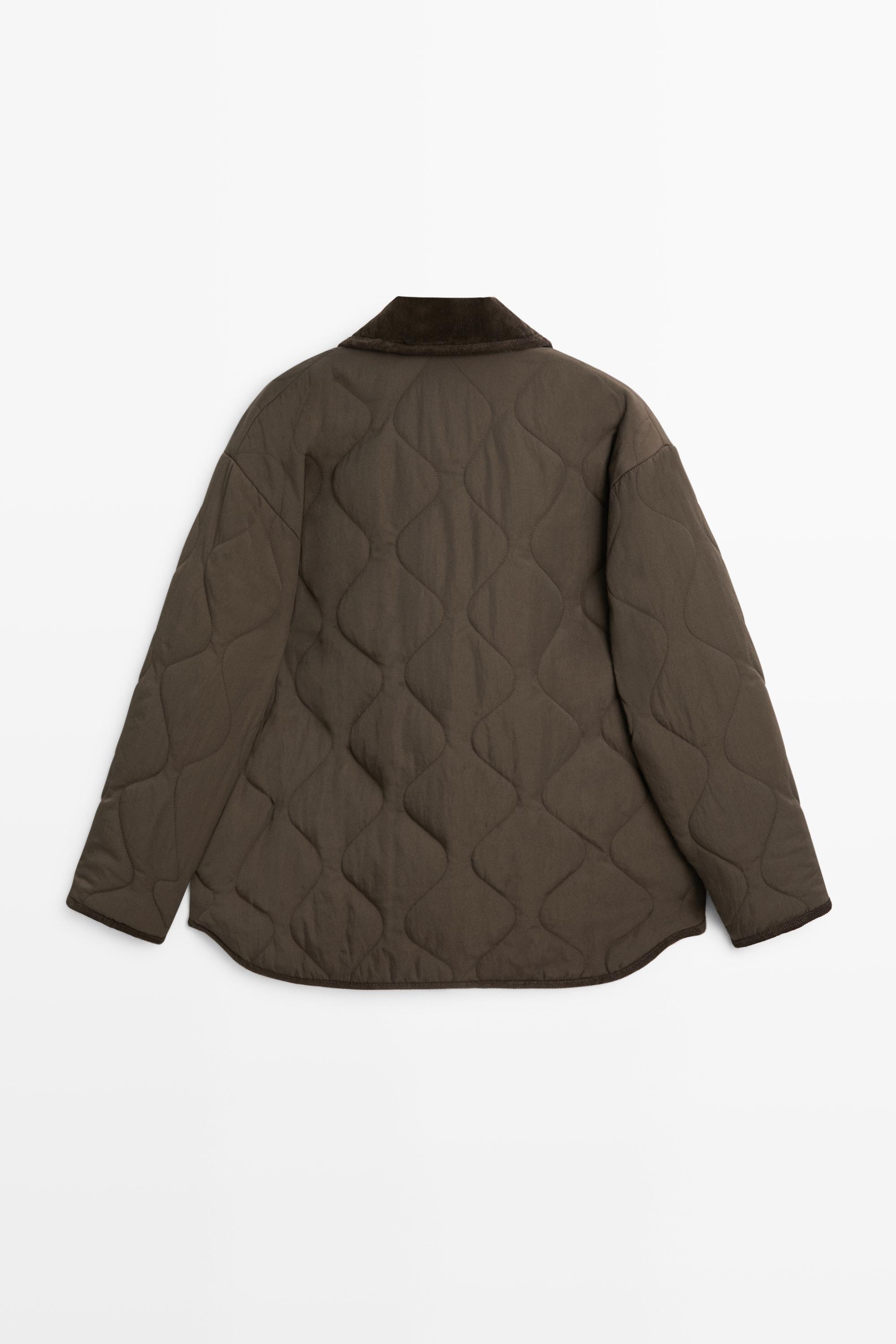 Veste à surpiqûres ondulées