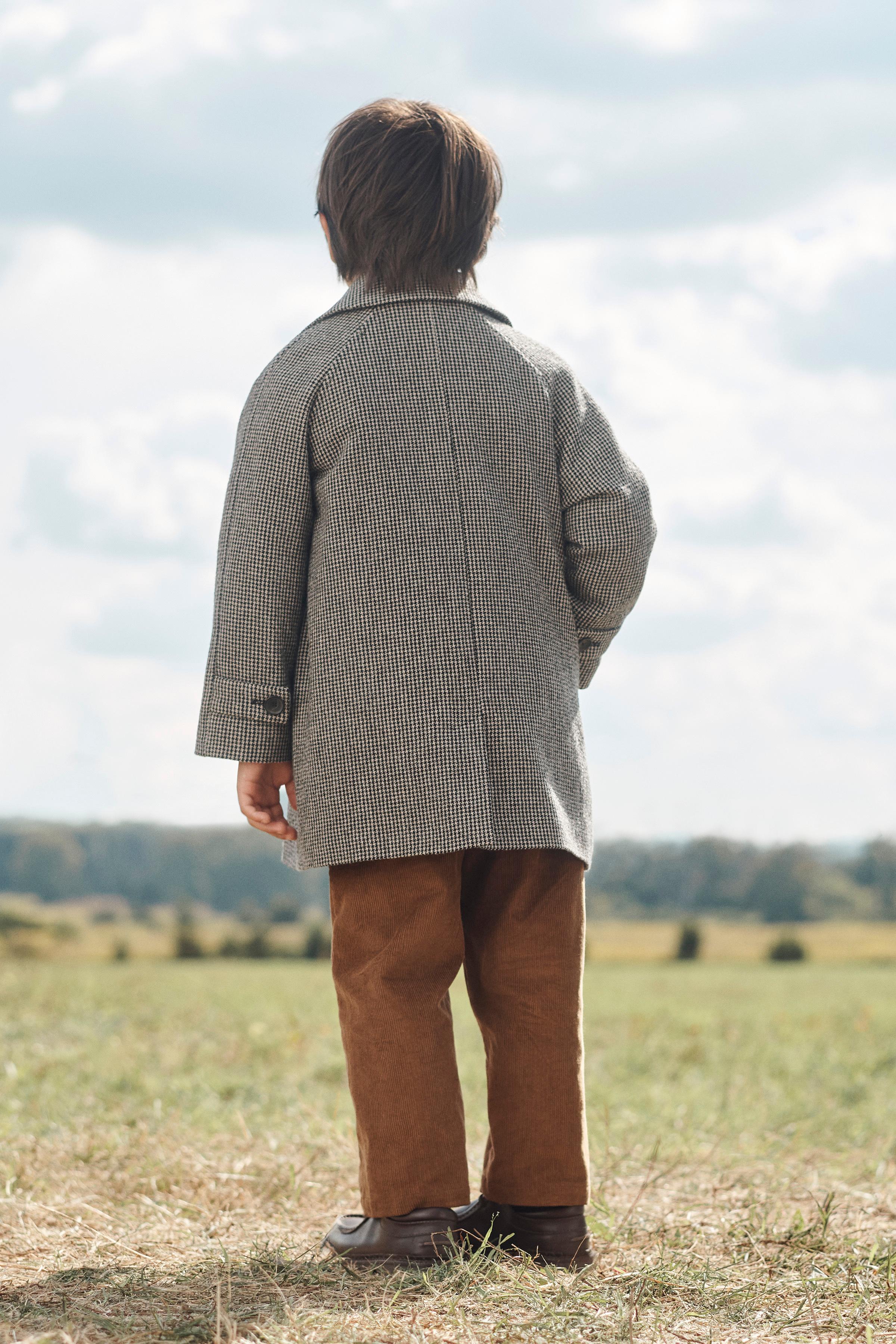 MANTEAU PIED-DE-POULE AVEC LAINE ÉDITION LIMITÉE