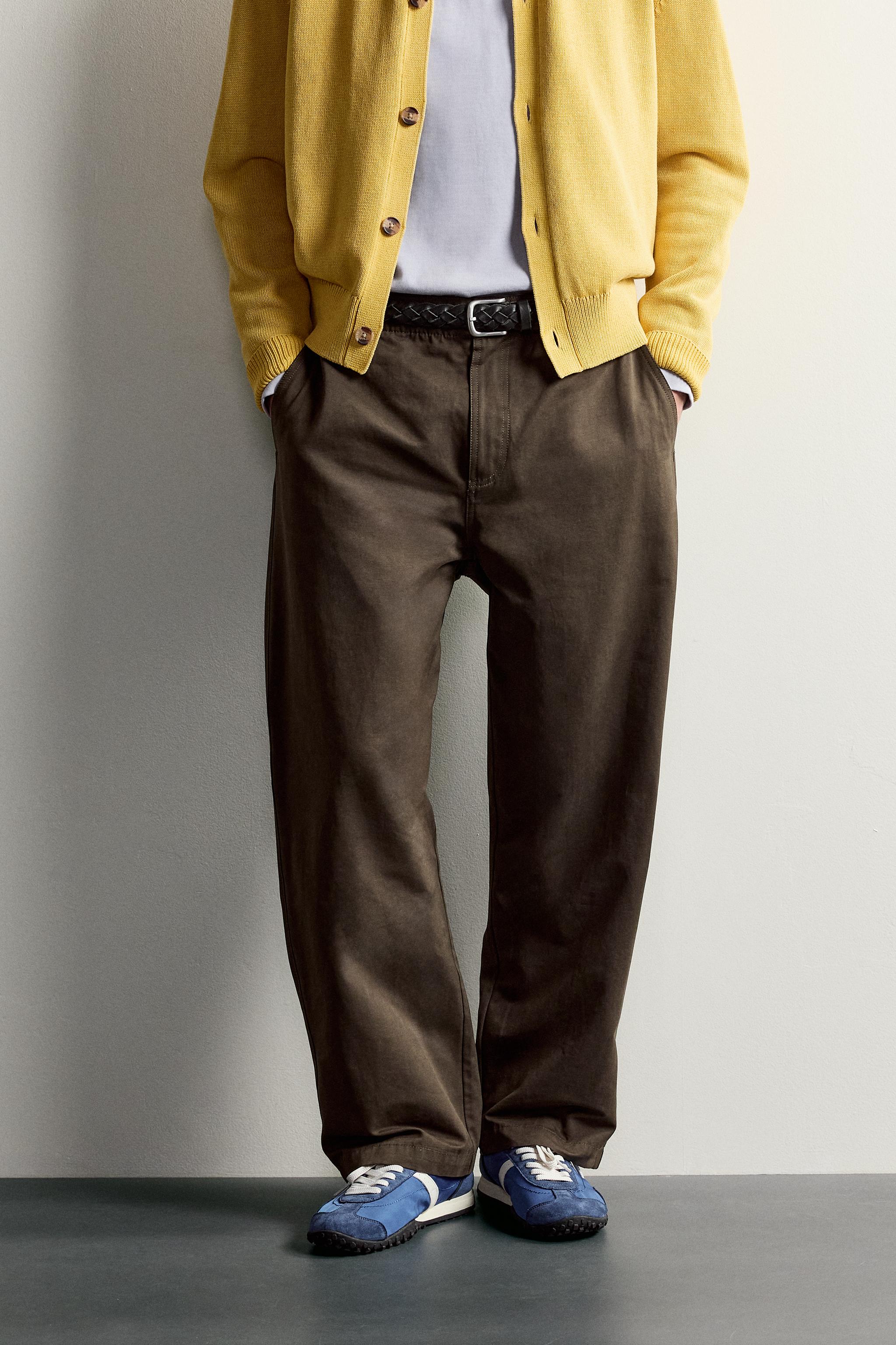 Zara SOFT RELAXED FIT PANTOLON görsel 2