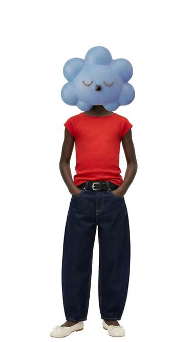 Zara BARREL JEANS - Blue - Image 0