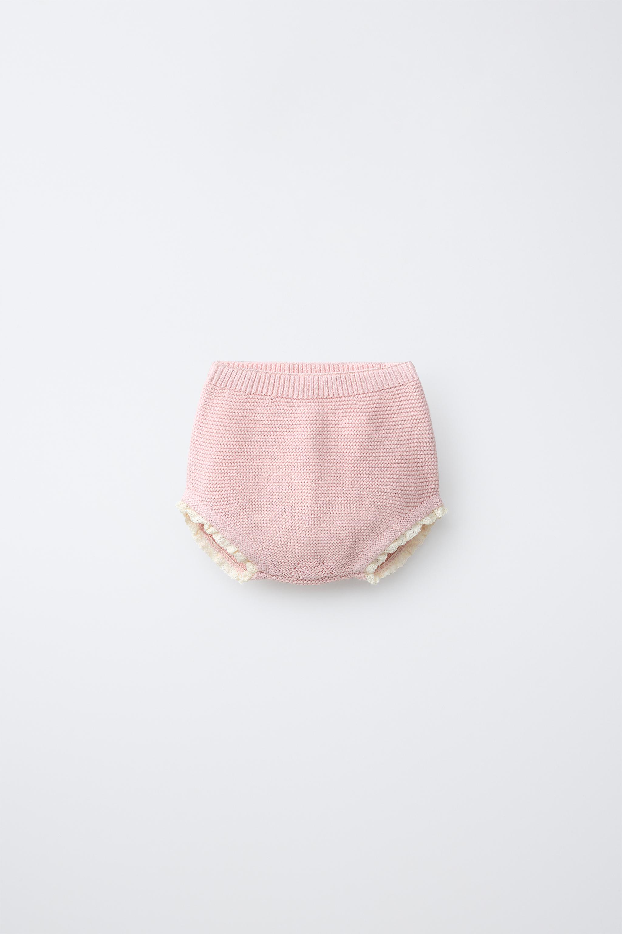 CONTRAST LACE KNIT BOTTOMS