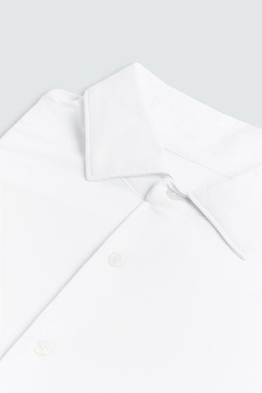 TEXTURED STRETCH SHIRT - White by Zara - Image 8
