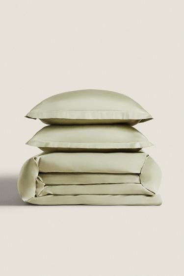 (300 gsm) SATEEN BED LINEN - Leopard / Tan by Zara - Image 0