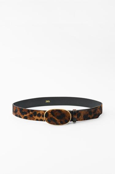 KOŽENÝ PÁSEK S PŘEZKOU SE ZVĺŘECĺM MOTIVEM - Leopard od Zara