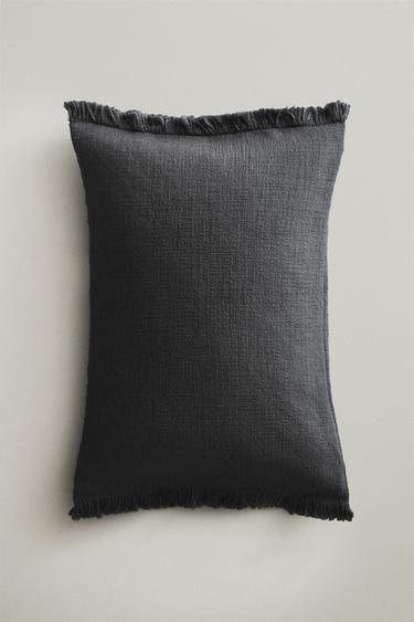 DEKOKISSENBEZUG MIT FRANSEN - Blau / Grau von Zara
