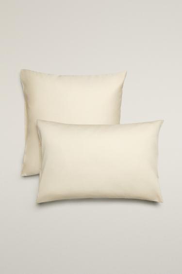 SATEEN PILLOWCASE (1000 THREAD COUNT) - Cream by Zara