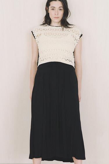 ZW COLLECTION プリーツスカートブラックZaraのZW COLLECTION プリーツスカート - ブラック 