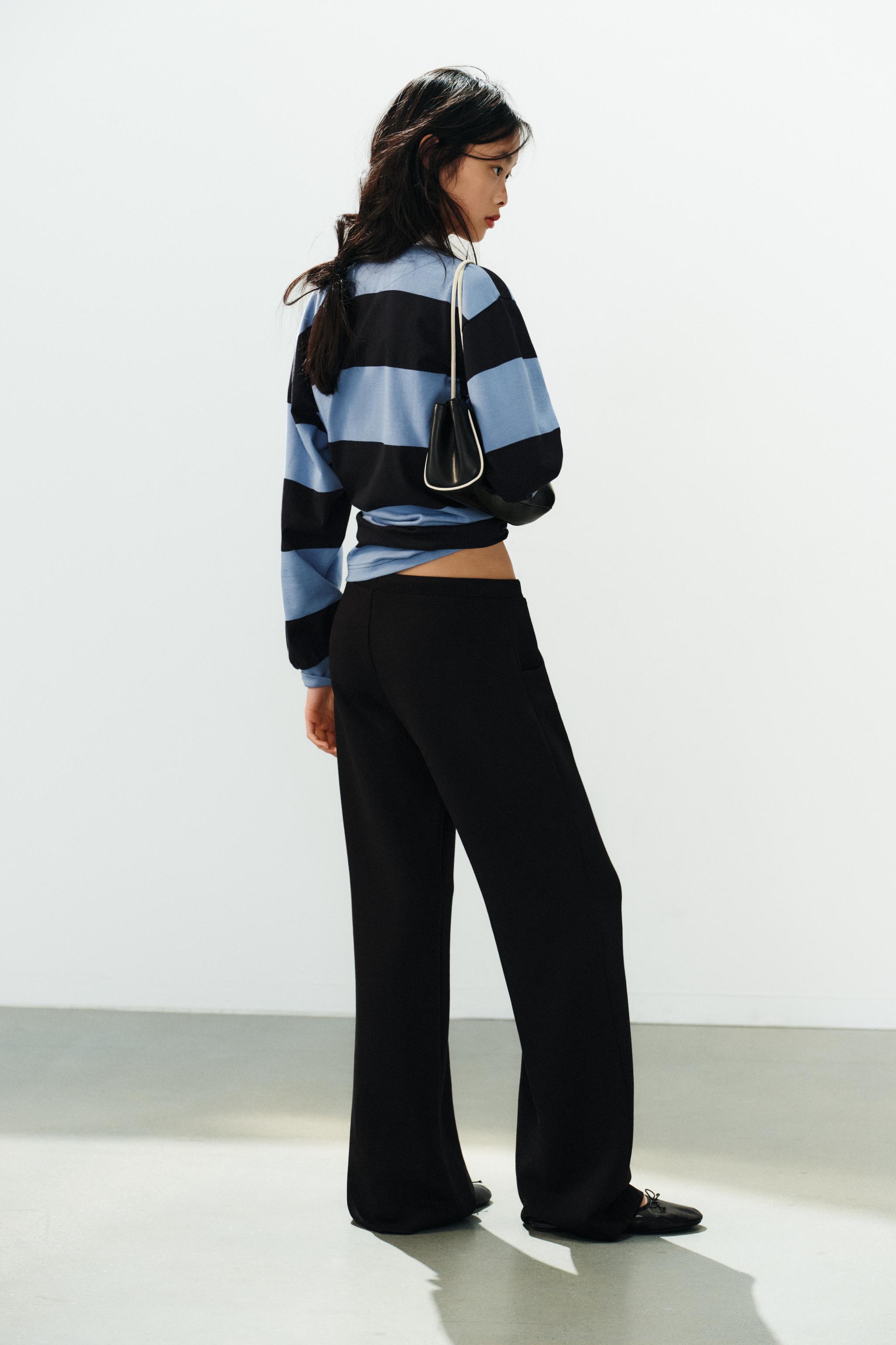 Zara KONTRAST YAKALI ÇİZGİLİ POLO T-SHIRT görsel 5